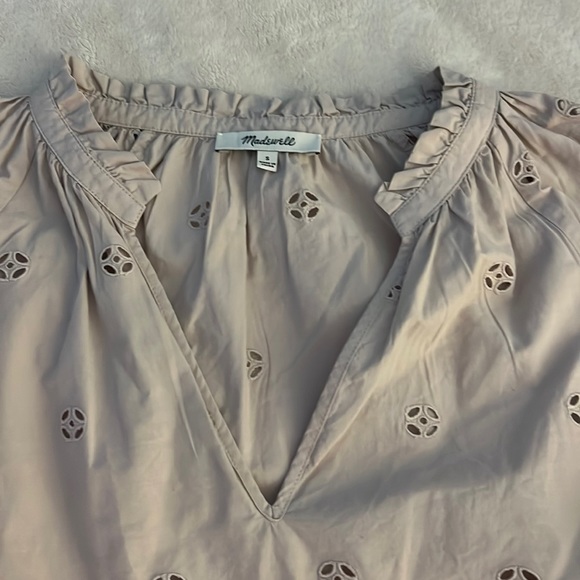 Madewell blouse, very pale purple, size small. - Picture 1 of 5